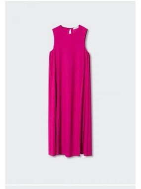 Mango Fuchsia Midi Dress